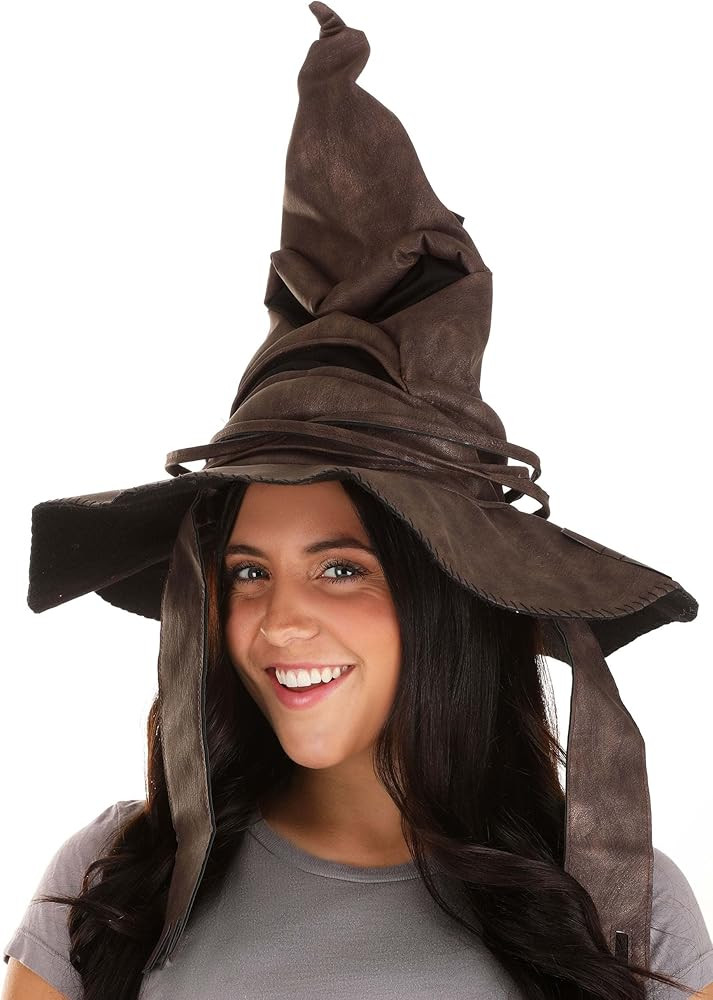 Fun Costumes HARRY POTTER Adult Brown Replica Sorting Hat, Fake Talking Sorting Hat Harry Potter | Amazon (US)