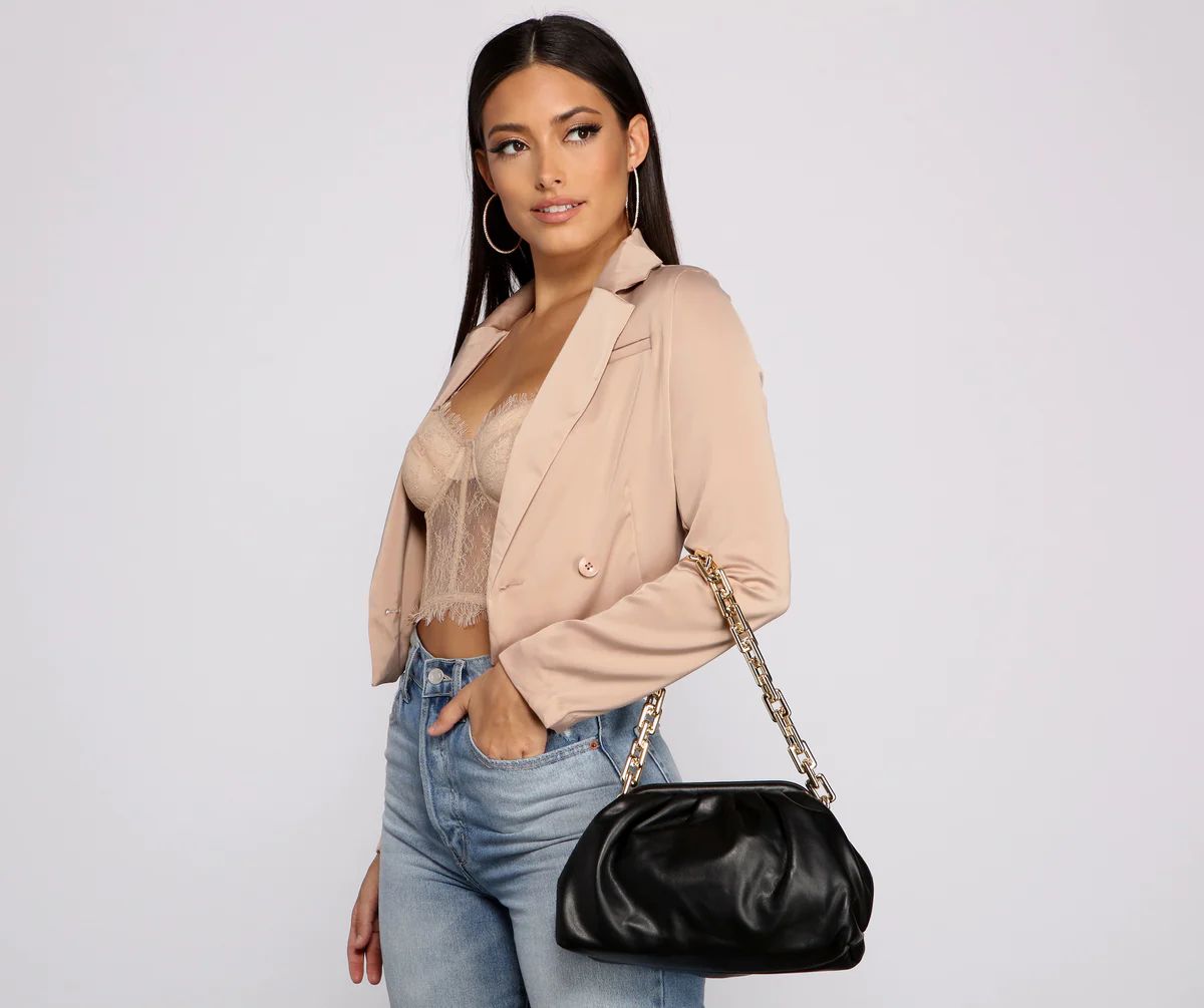 She's A Stunner Faux Leather Crossbody | Windsor Stores