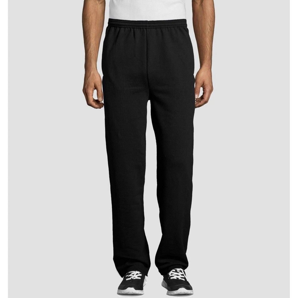 Hanes Men's EcoSmart Fleece Sweatpants - Black S, Size: Small | Target