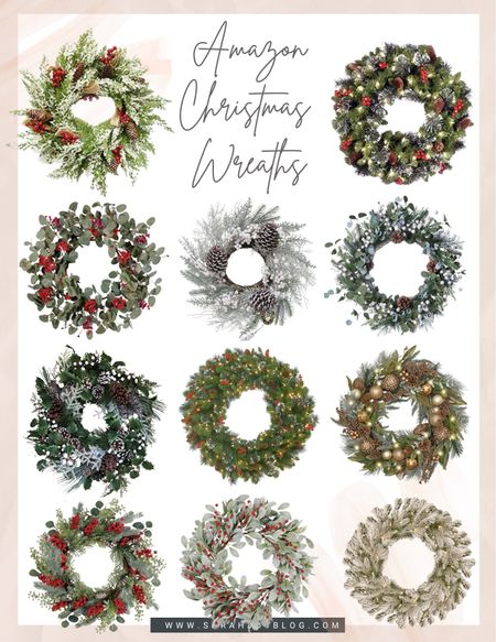 Amazon Christmas Wreaths!
#Amazon #Christmas #Wreaths 

#LTKhome #LTKSeasonal #LTKHoliday