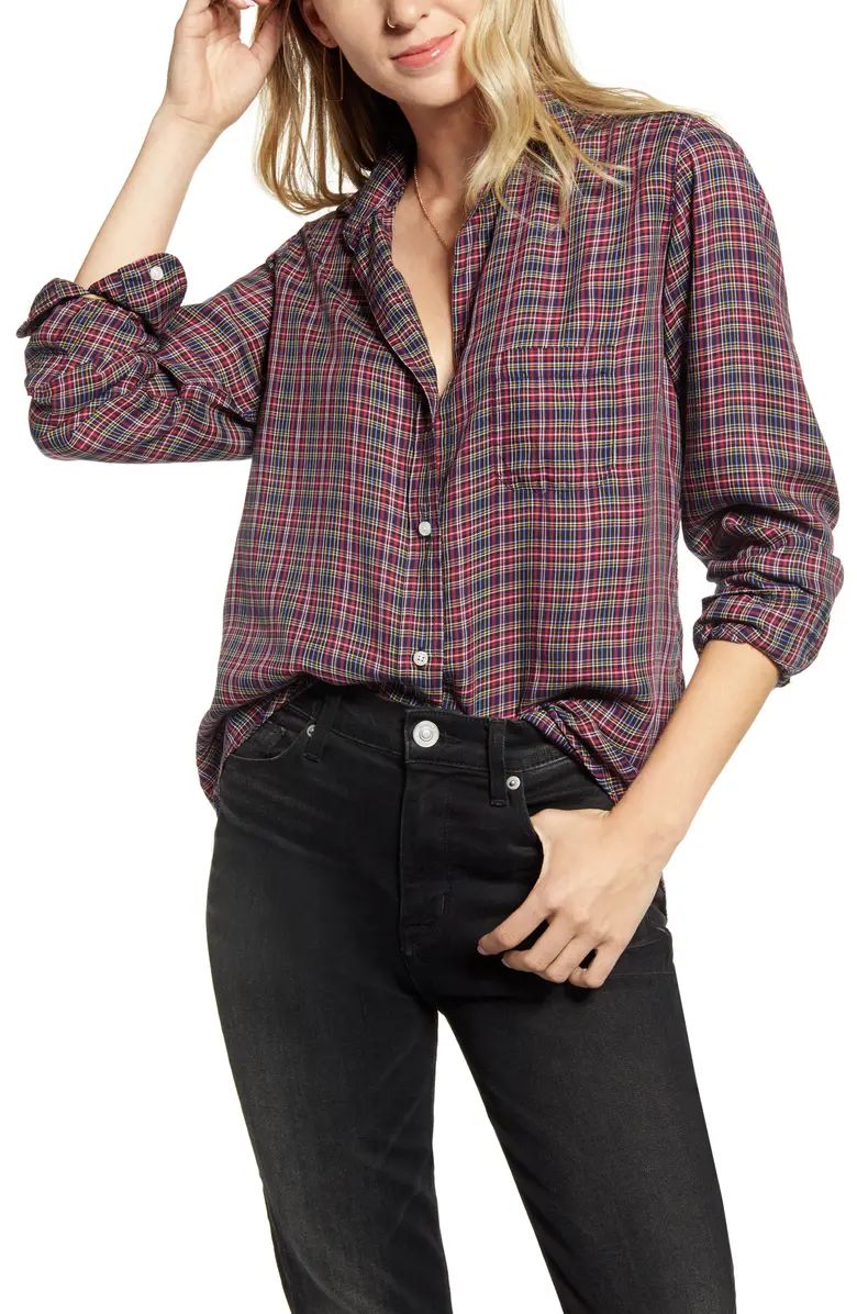 The Hero Plaid Liquid Lyocell Shirt | Nordstrom