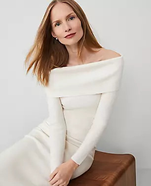 Off-The-Shoulder Sweater | Ann Taylor