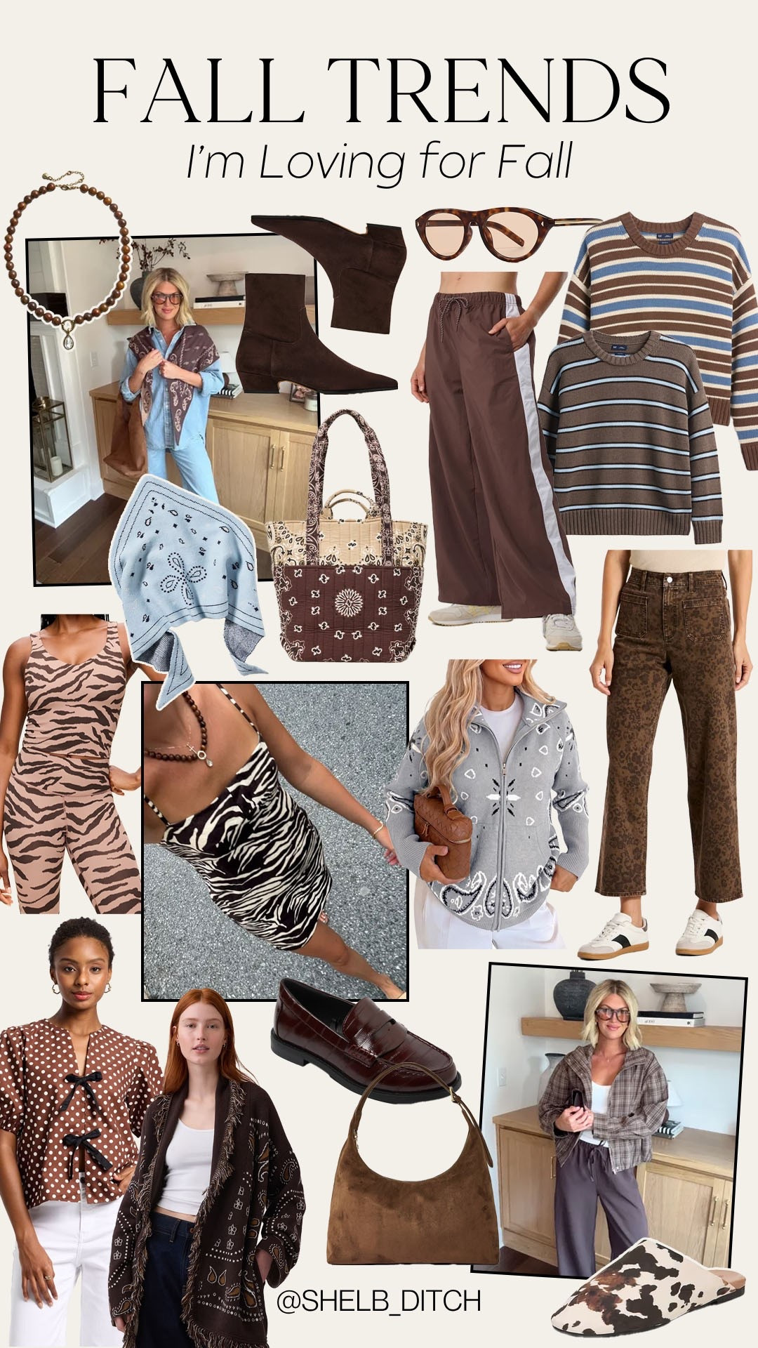 Trending for fall. Fall trends I love. Bandana print trend. Animal print fall trend. Trending zebra print. Brown and blue striped fall sweater. Trendy fall style.

#LTKgrwm #LTKootd #LTKSeasonal