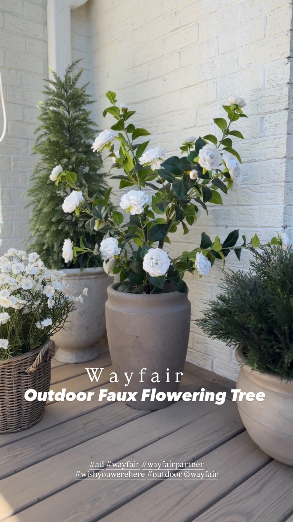 #ad  #wayfair #wishyouwerehere #outdoor #wayfairpartner

Thanks to @wayfair my outdoor space feels both beautiful and functional for Summer entertaining! ☀️

Camellia Tree | faux outdoor tree | front porch decor 

#LTKHome #LTKSeasonal #LTKSaleAlert