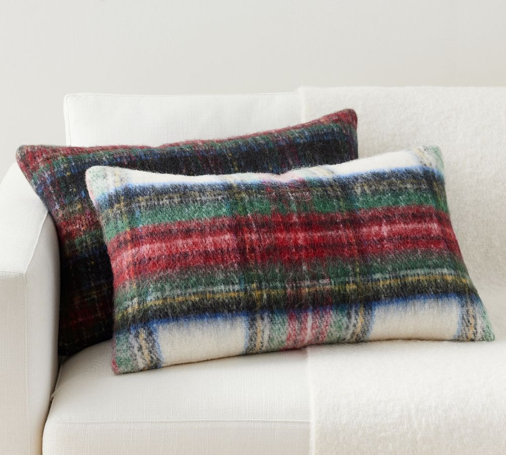 Stewart Plaid Lumbar Pillow | Pottery Barn (US)