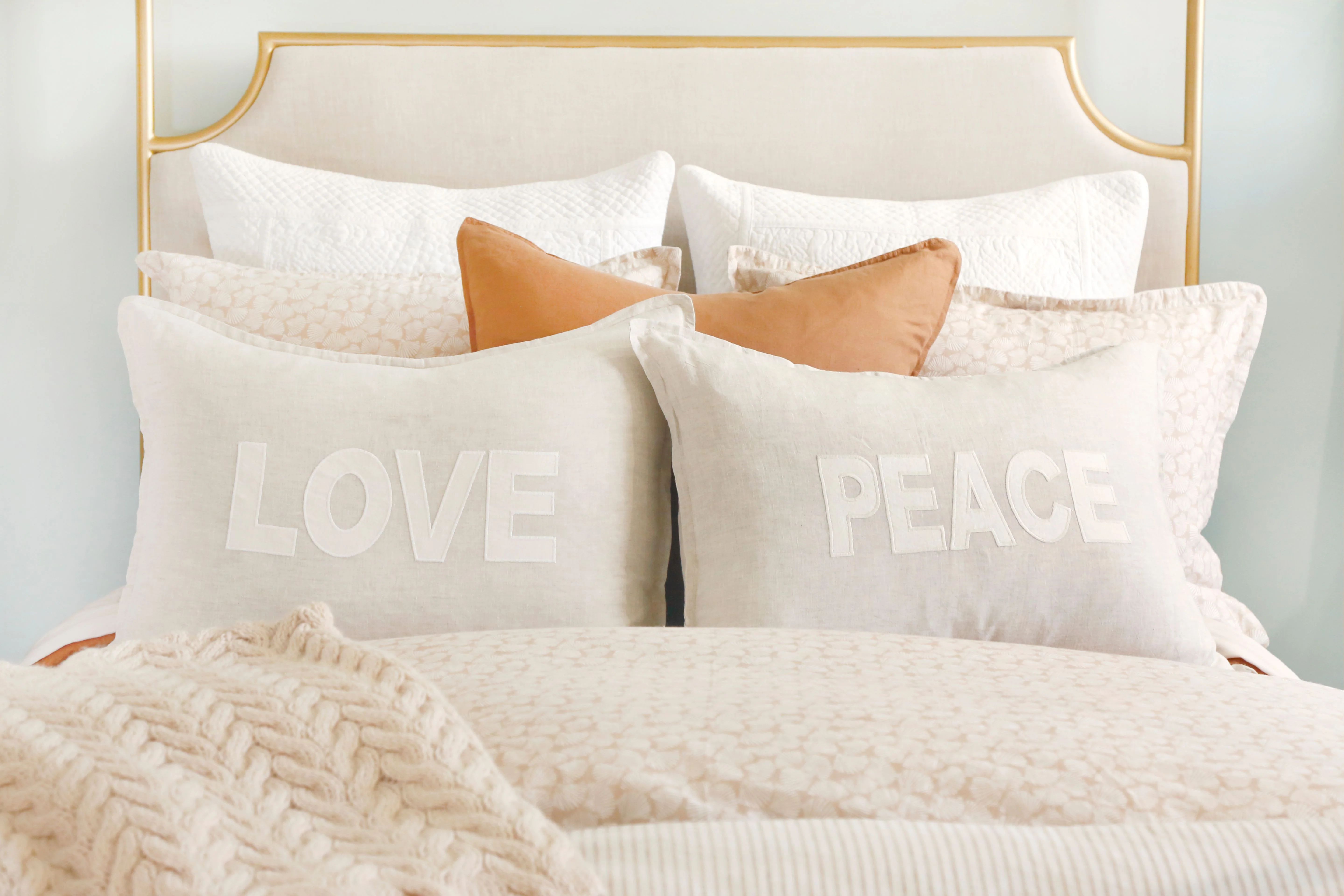 Love & Peace Pillows | Pom Pom at Home