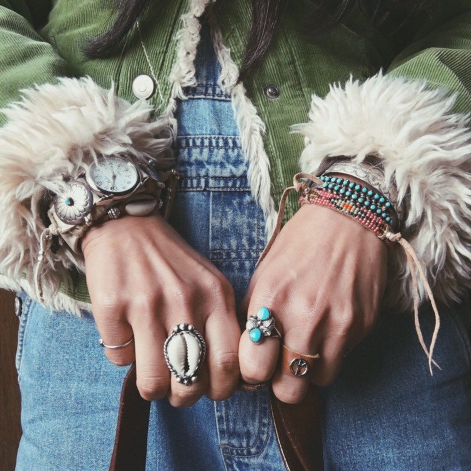 50% off! VC-195 signed vintage Native American sterling silver and turquoise ring | Etsy (NL)