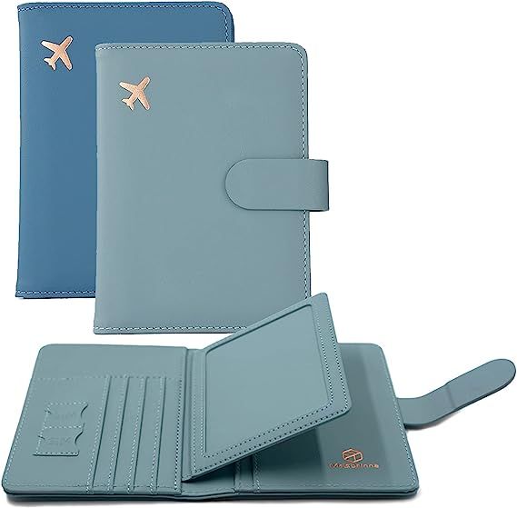 Melsbrinna 2 Pack Passport Holder,Passport Cover Case,Passport Holder with Ideal Holder for Vario... | Amazon (US)