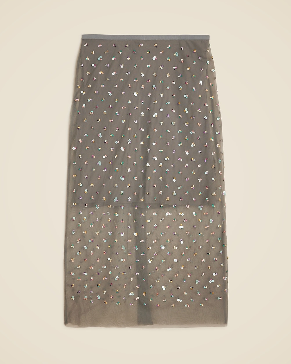 Collection new Gwyneth layered slip skirt in sequin mesh | J. Crew US