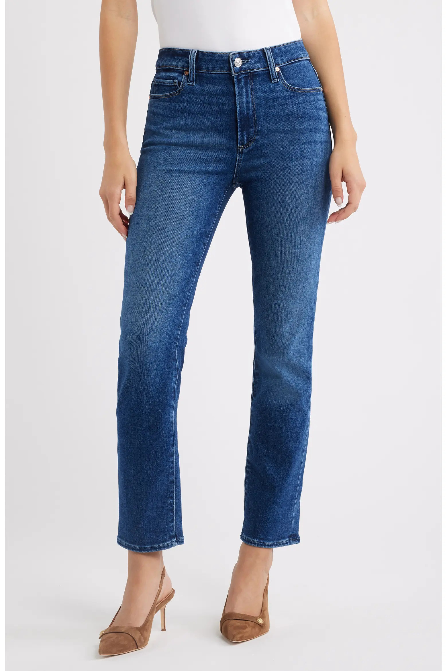 Cindy High Waist Ankle Straight Leg Jeans (Women) | Nordstrom | Nordstrom