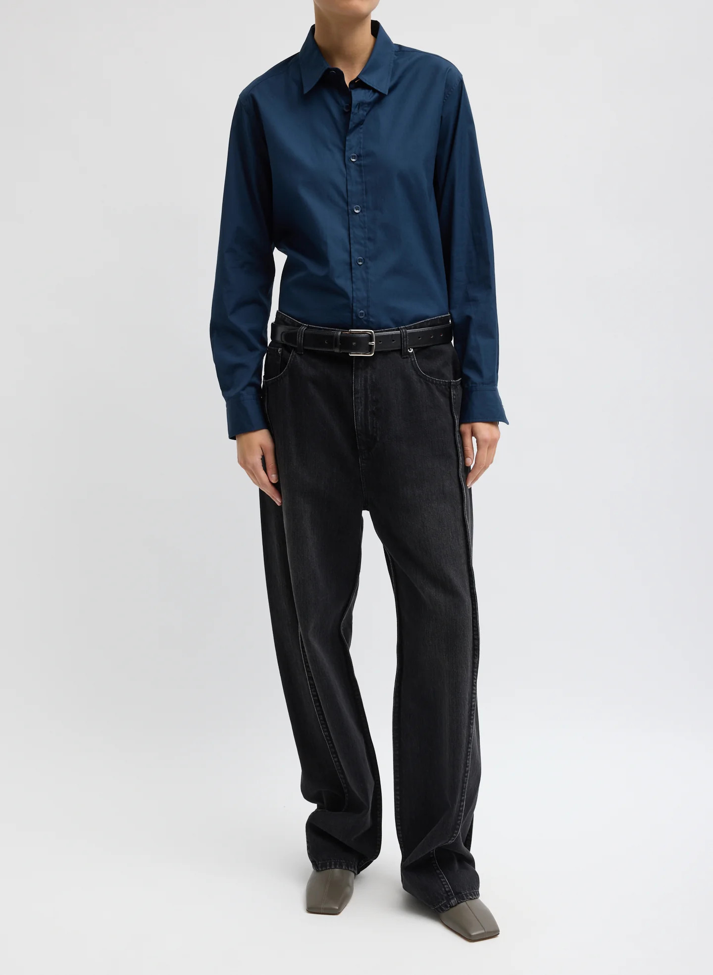 Vintage Black Denim Tuck Jean | Shop.com