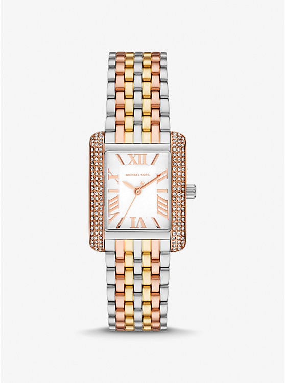 Petite Emery Pavé Tri-Tone Watch | Michael Kors CA
