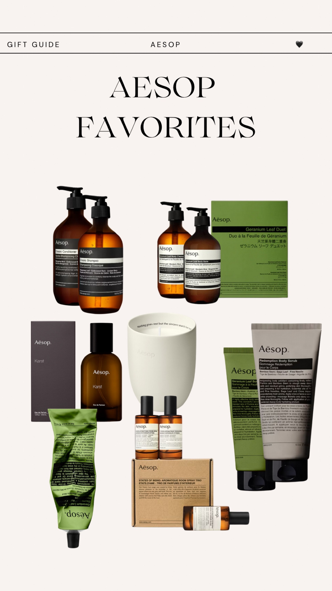 Best of Aesop💚 These products are my signature and I’ve purchased them so many times👌🏼

#LTKfindsunder100 #LTKhome #LTKGiftGuide