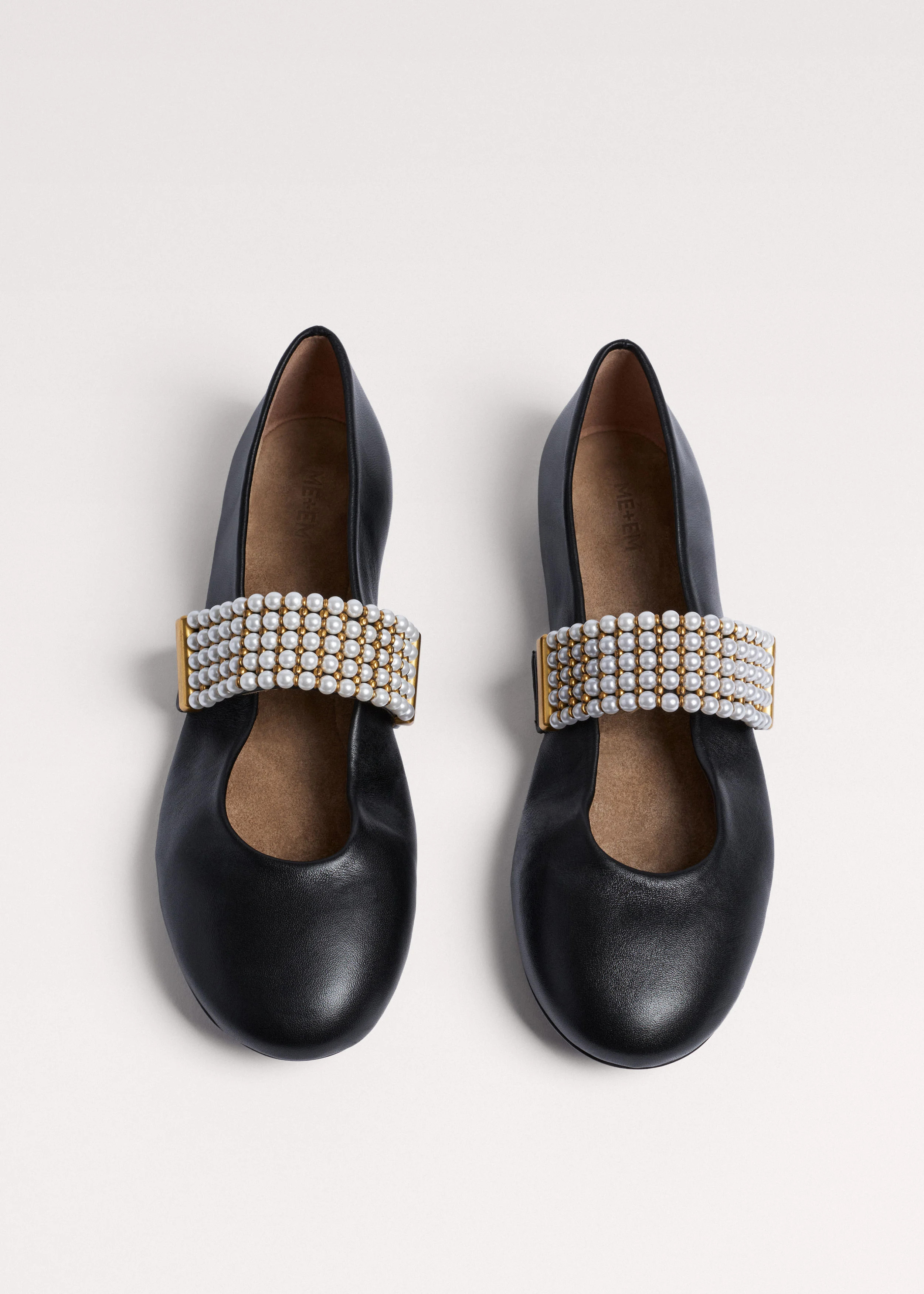 Round Ballet Flat Italian Leather | ME+EM US