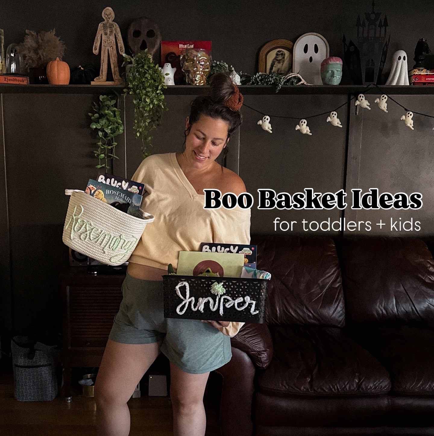 Boo Baskets are such a fun way to kick off spooky season - and they don’t have to break the bank! 

🎃Personalized books! My 5 year old has so much fun with our @mystorytalebooks for every holiday - and Halloween is no different. This year I got my daughter “Rosemary’s Halloween Adventure” book, and it’s already on repeat for bedtime. 

Discount code below! 

🎃Monster’s Inc. pjs! I found these at Walmart for my 1 year old and had to snag them. 

🎃For my 1 yo, his My Story Tale Book is “Peekaboo Juniper I See You.” I thought this was perfect for the holiday but also timeless for all year long. I even captured his baby mullet in his customized book photo 

🎃Spooky outfit for her! Walmart has tons of spooky sets available right now - I loved these cobweb leggings to go under her Halloween costume. 

🎃Light-up bath bomb had to be in my kid’s baskets. The bomb turned the bath a beautiful deep, spooky purple color and the light inside was so much fun. 

🎃Bluey sticker activity books. Snagged one of these for each of them. 

🎃Glow necklaces! Less than $2 each at Walmart and will be perfect for trick-or-treating. 

Are you making Boo Baskets this year? What was your favorite thing to include? 

Be sure to use my Story Tale link to receive 10% off your order! https://www.mystorytale.com/FRYFAM_ 

PS - 10%OFF applies to your ENTIRE order - so great time to stock up for Christmas gifts! 

#boobasket #kidshalloween #kidshalloweenparty #halloween🎃👻 #halloween #614moms 

#LTKKids #LTKGiftGuide #LTKHalloween