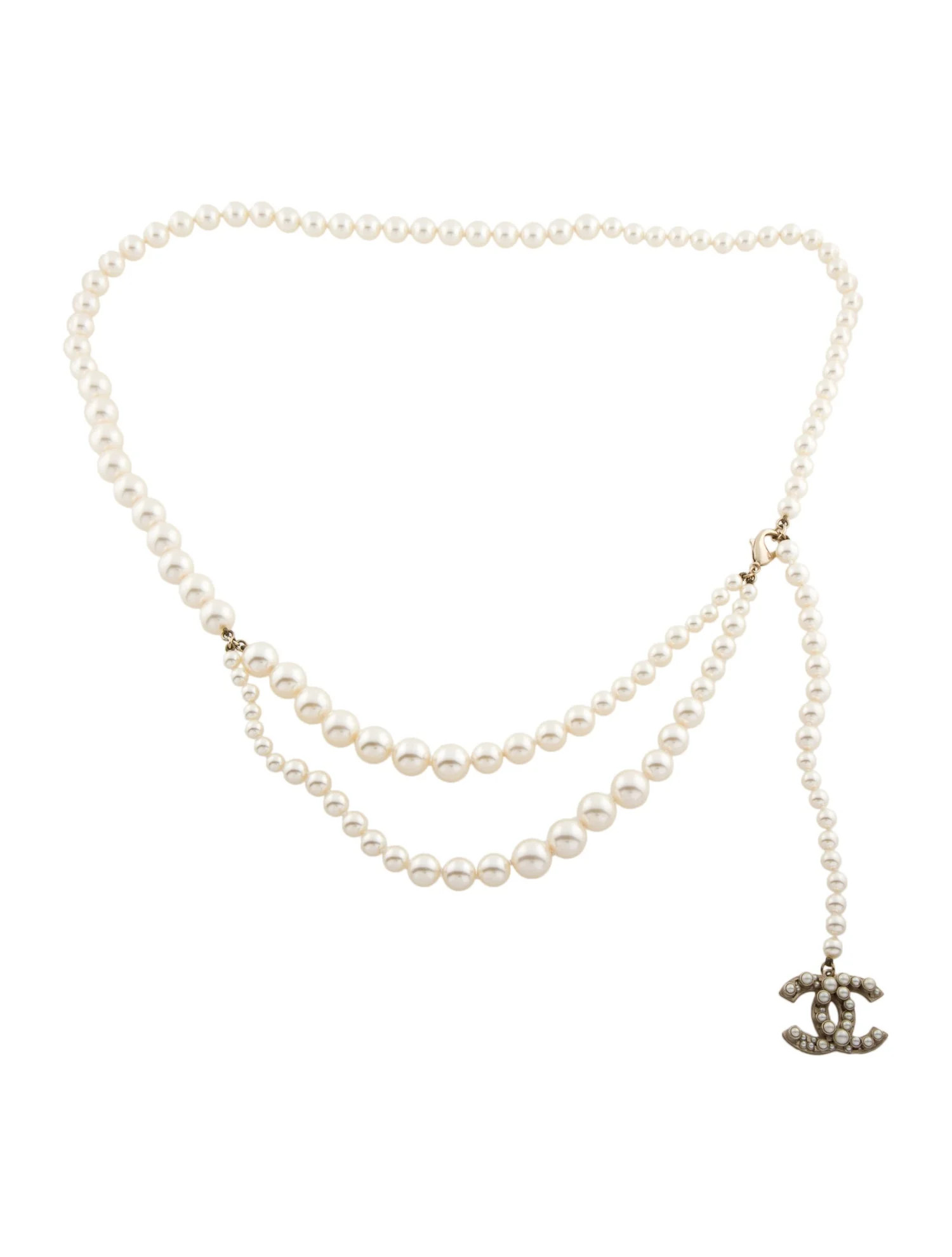 2014 Interlocking CC Logo Chain-Link Belt | The RealReal