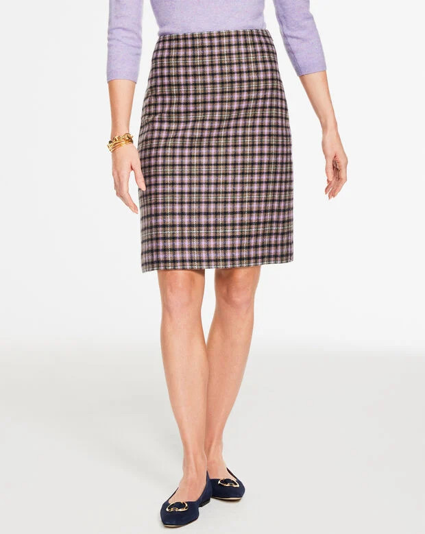 Pemberley Plaid A-Line Skirt | Talbots