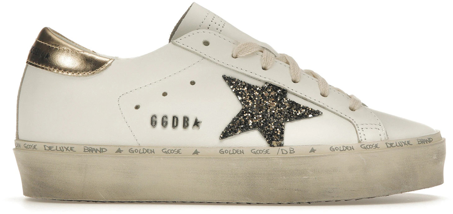 (Women) Golden Goose Hi Star White Glitter Gold GWF00118.F004724.11543 | Novelship