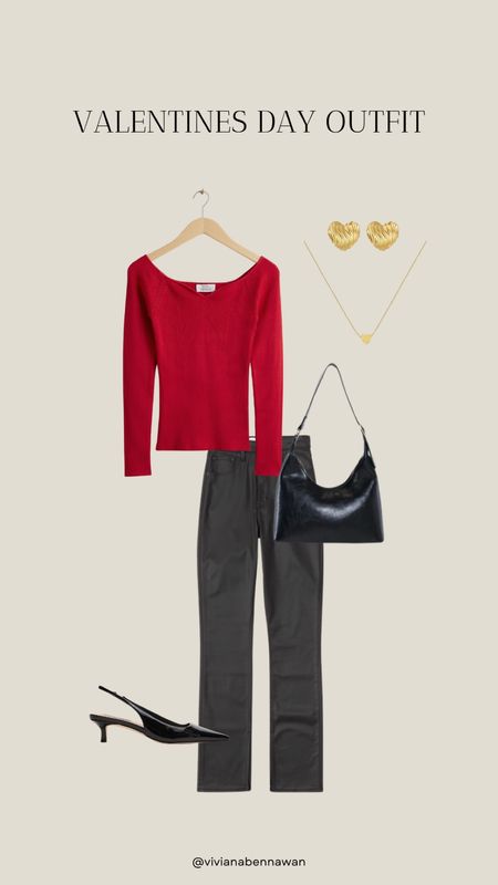 Valentines date night outfit, winter outfit ideas, red sweater outfit 

#LTKSeasonal