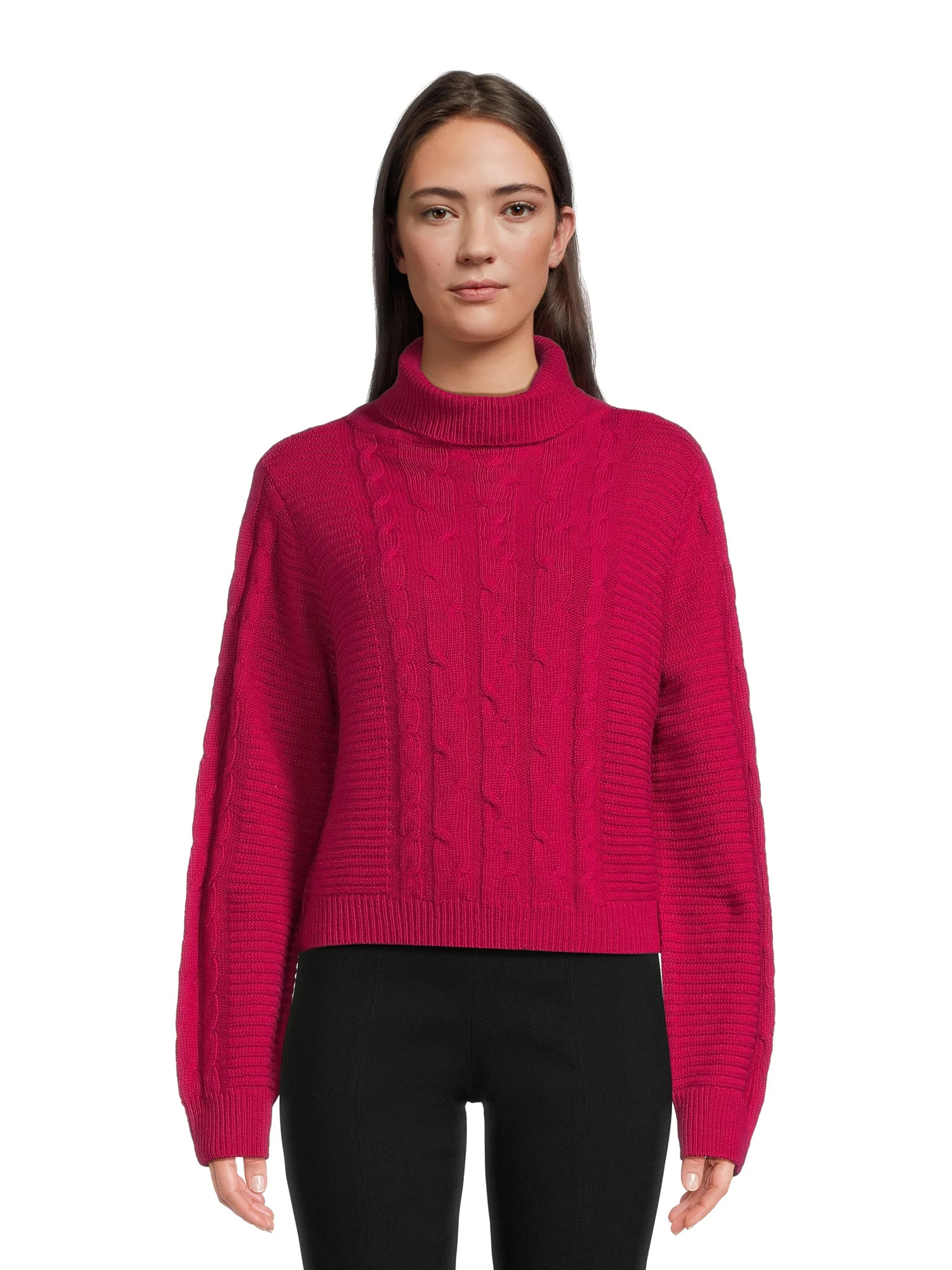 BCBG Paris Women's Cable Knit Sweater | Walmart (US)