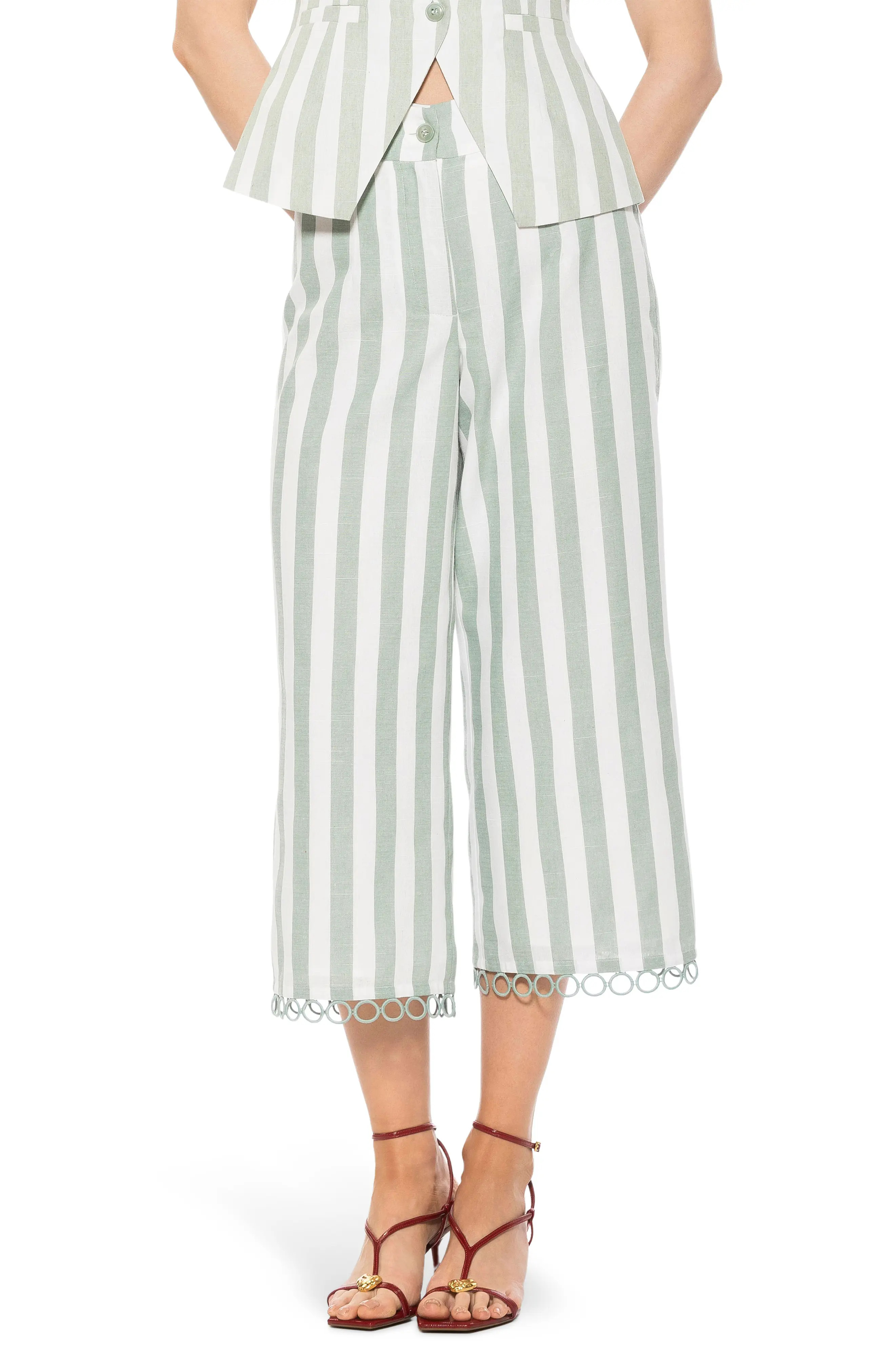 Lucy Wide Leg Ankle Crop Pants (Women) | Nordstromrack | Nordstrom Rack