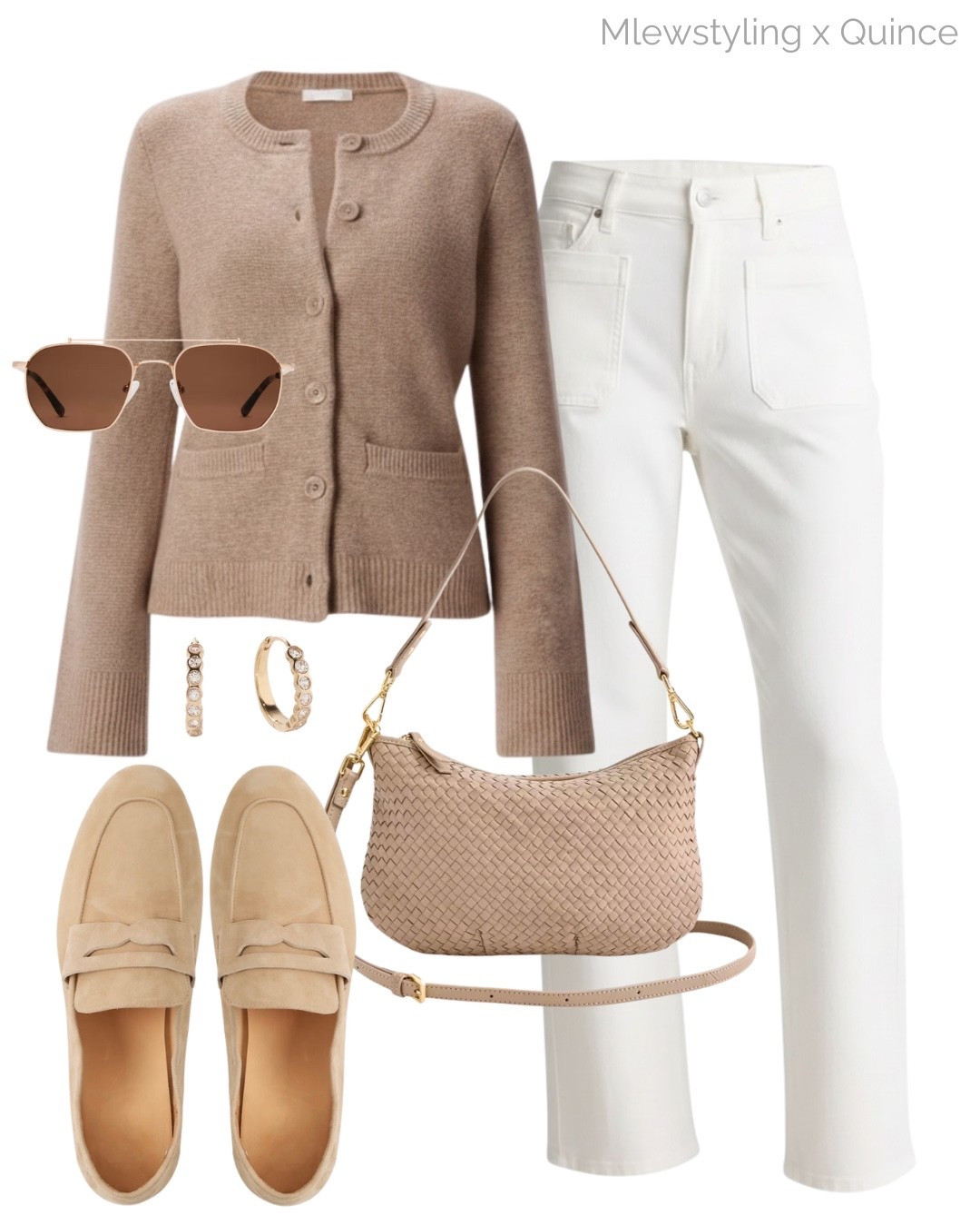 Taupe & white casual office outfit for spring🤍

#QuincePartner @Quince

#LTKcanada #LTKsummer #LTKworkwear