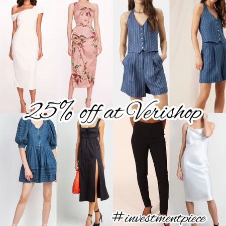 From party dresses to denim musts to elevated leggings - get 25% off these must haves @verishop with code V-FRIENDS25 #investmentpiece 

#LTKsalealert #LTKstyletip #LTKSeasonal