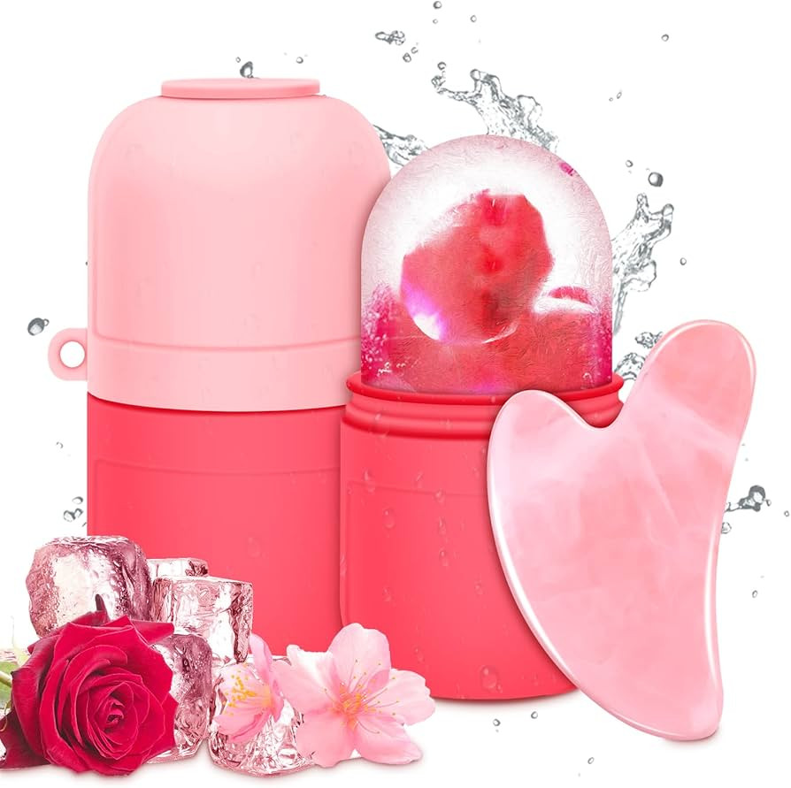 Ice Face Roller Gua Sha Eisroller Gesicht Eiswürfelform Gesichtsmassagegerät Skin Care Tools Be... | Amazon (DE)