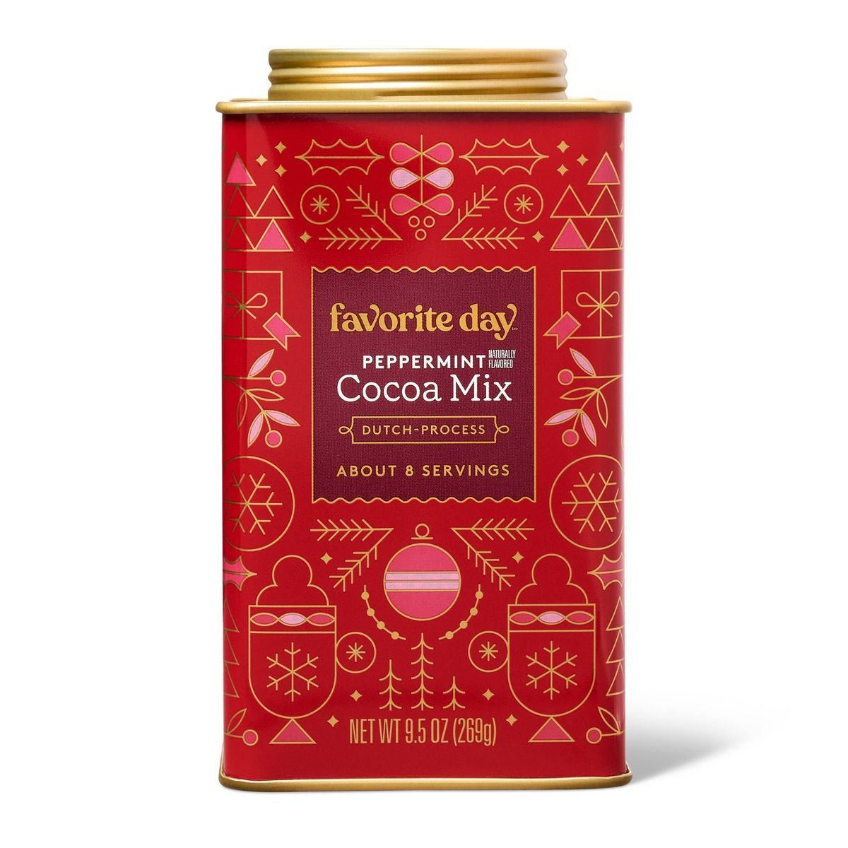Holiday Premium Peppermint Cocoa Tin - 9.5oz - Favorite Day™ | Target