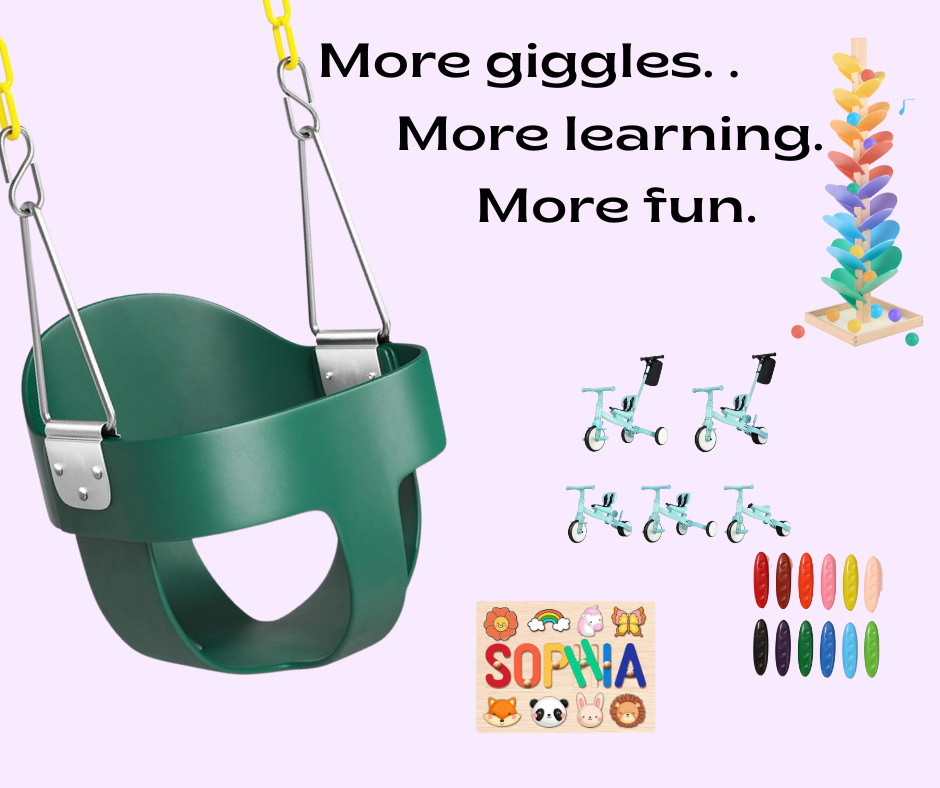More giggles. More learning. More fun. Fun, safe, and development-friendly toys that spark curiosity and keep little hands busy. 

 

#LTKdayinmylife #LTKBaby #LTKKids