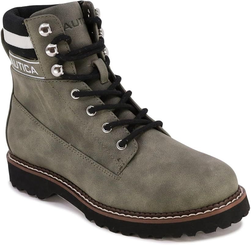 Nautica Women's Hiking Winter Boot Explorer Dress Ankle Bootie (Lace-Up/Zipper) | Amazon (US)