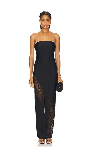 ROTATE Stretchy Tube Dress in Black. - size 34 | Revolve Clothing (Global)