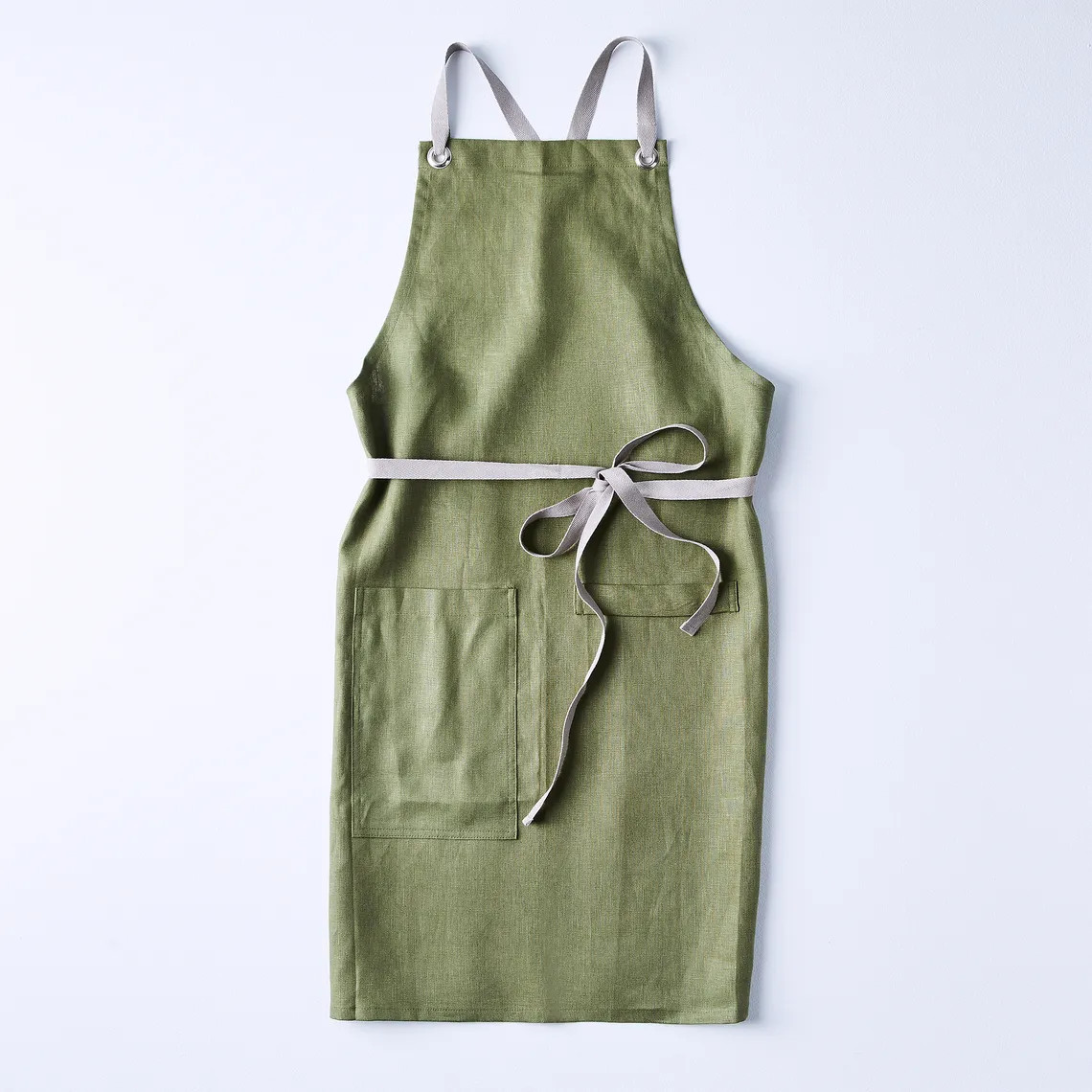 Cross-Back Linen Kitchen Apron | Food52