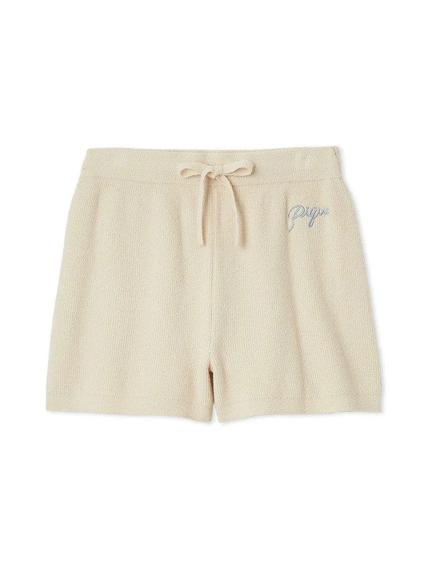 Morning Ribbed Knit Lounge Shorts | Gelato Pique