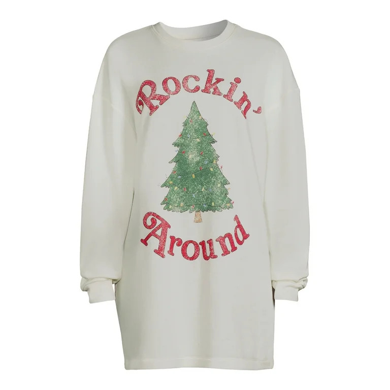 Grayson Social Juniors' Christmas Sleep Shirt and Socks Set, 2-Piece | Walmart (US)