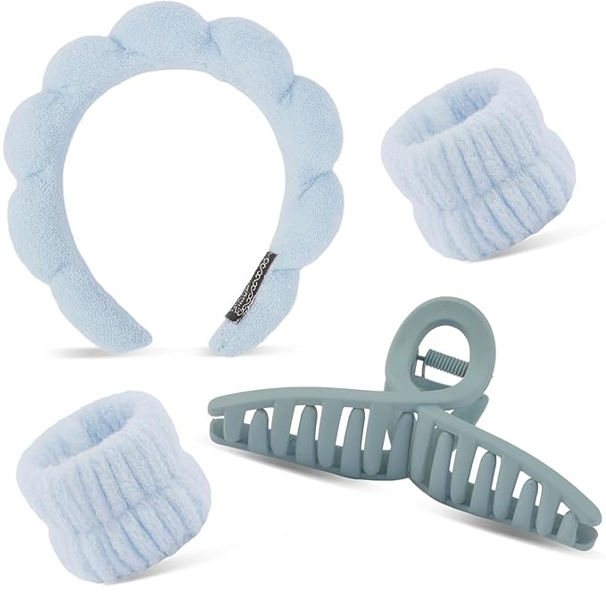 Chanaco Spa Headband, Skin Care Headband, Makeup Headband, Wrist Bands for Washing Face, Face Was... | Amazon (US)