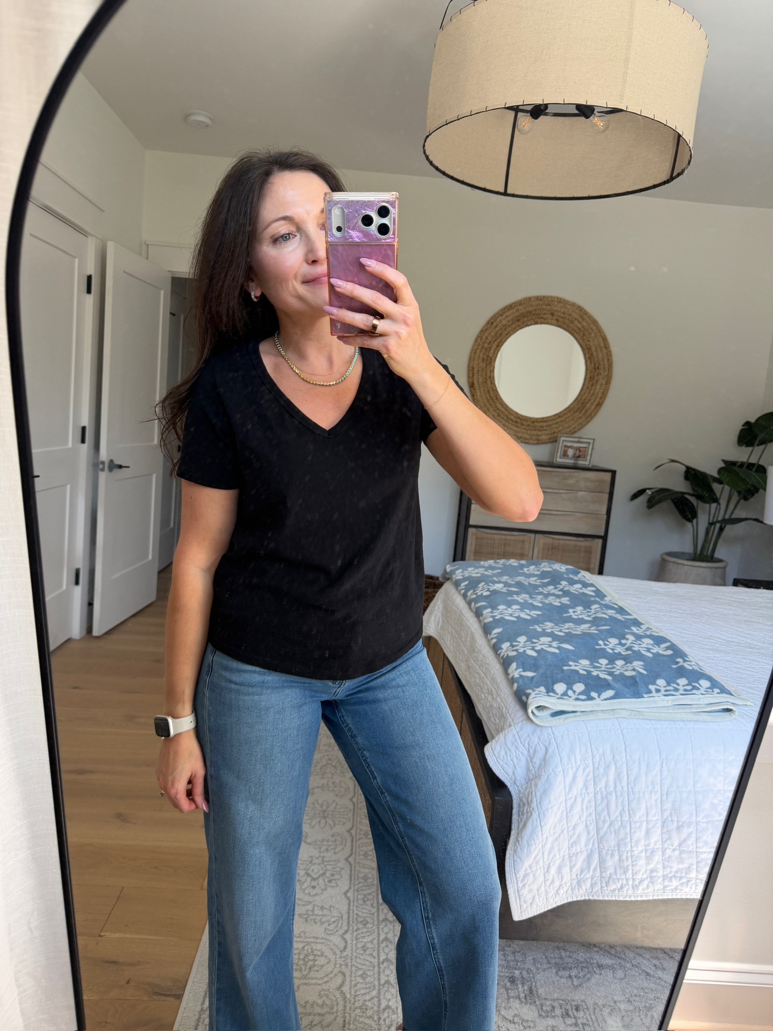 Basic Tee | V Neck Tee | Old Navy Fashion 

 #LTKootd #LTKSeasonal