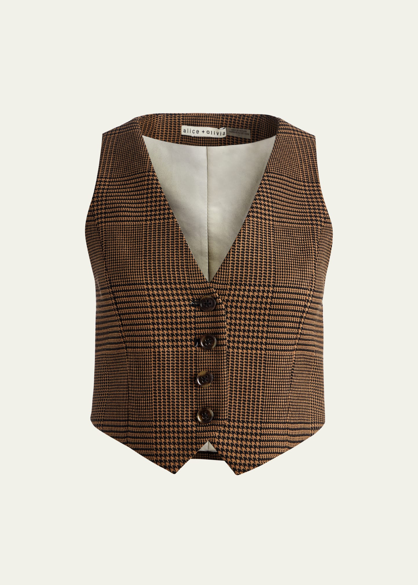 Alice + Olivia Donna Plaid Vest | Bergdorf Goodman