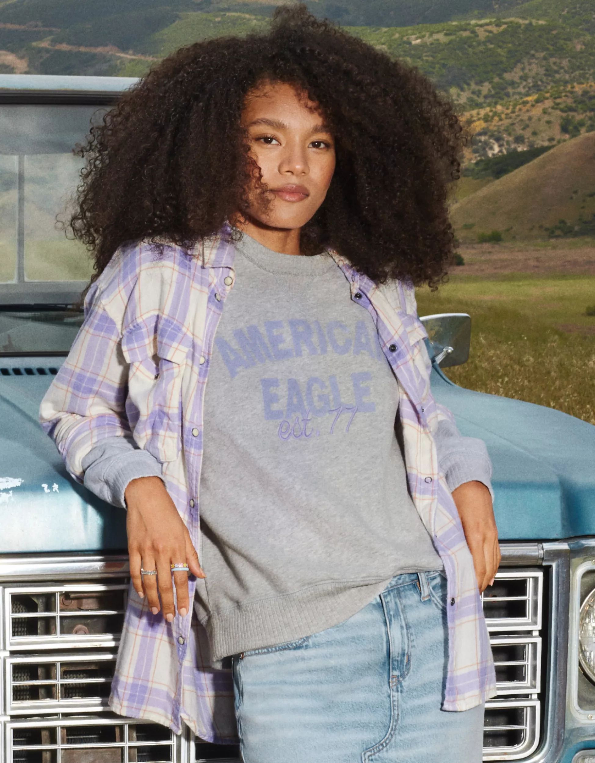 AE Funday Graphic Sweatshirt | American Eagle Outfitters (US & CA)