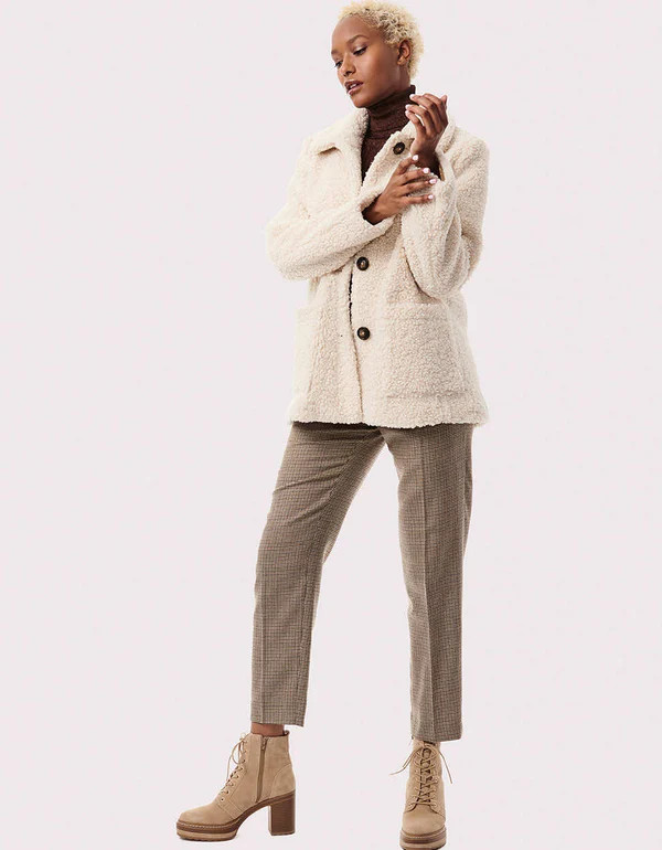 Teddy Vegan Fur Jacket | Bernardo Fashions