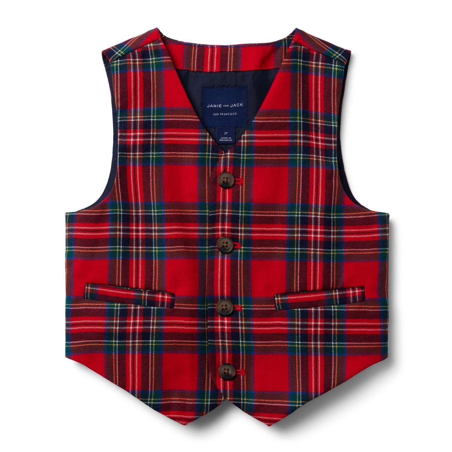The Tartan Holiday Vest | Janie and Jack