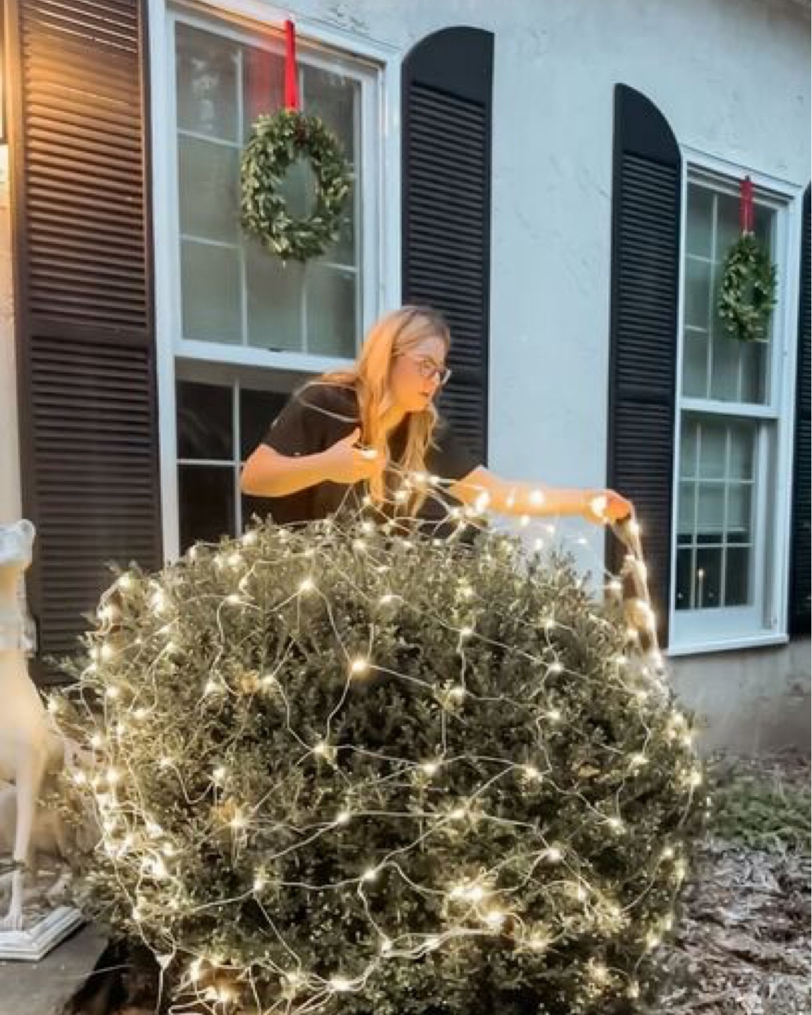 Bringing a little holiday cheer to the outside with these net lights from Ollny! 

#MerryAndBright
#FestiveLights
#ChristmasMagic

#LTKhome #LTKSeasonal #LTKHoliday