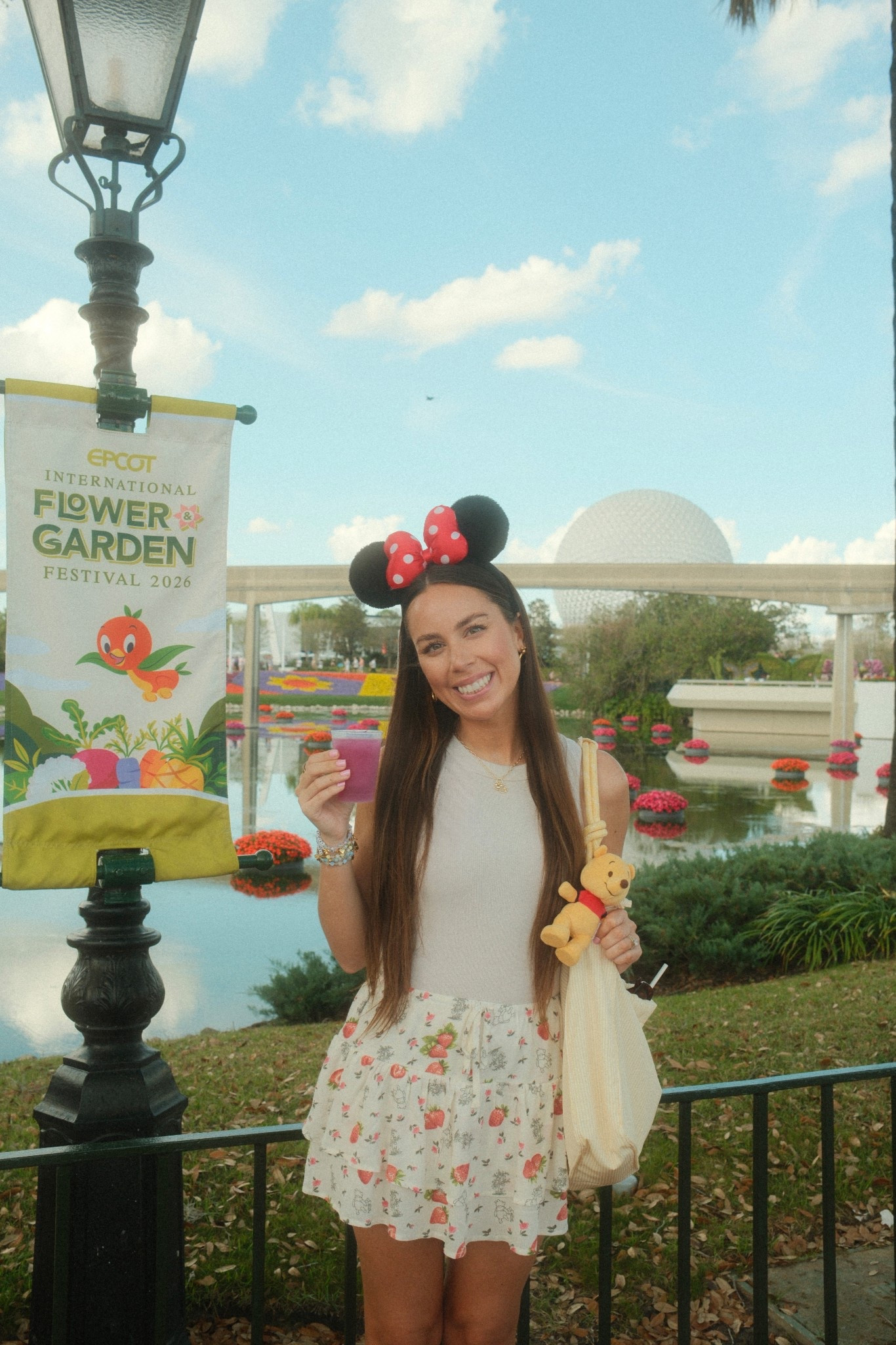 Disney ootd💛 Epcot flower and garden festival outfit, Disney outfit inspo, Disney outfit ideas, Winnie the Pooh floral mini skirt from Target, old navy tank top, Minnie Mouse ears, Walmart yellow stripe tote bag, comfy chunky Reebok sneakers, Disney character socks, Disney accessories, Disney girl, Disney aesthetic #disney 

#LTKootd #LTKSeasonal #LTKFestival