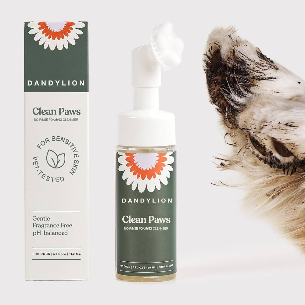 Dandylion Clean Paws | No-Rinse Dog Paw Cleaner & Dog Paw Washer | Gentle, Fragrance-Free, pH Bal... | Amazon (US)
