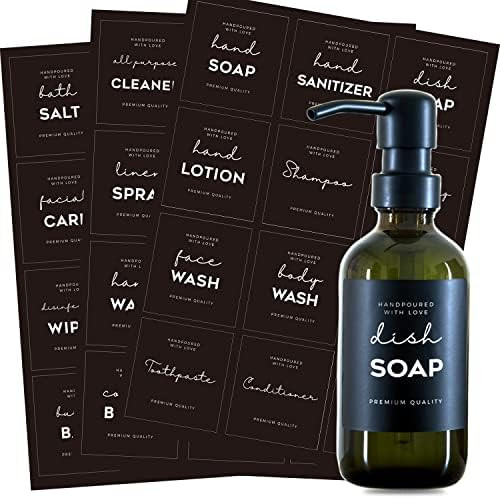 36 PCS Printed Label Stickers for Bottles, Prefdo Waterproof Minimalist Farmhouse Labels for Bathroo | Amazon (CA)