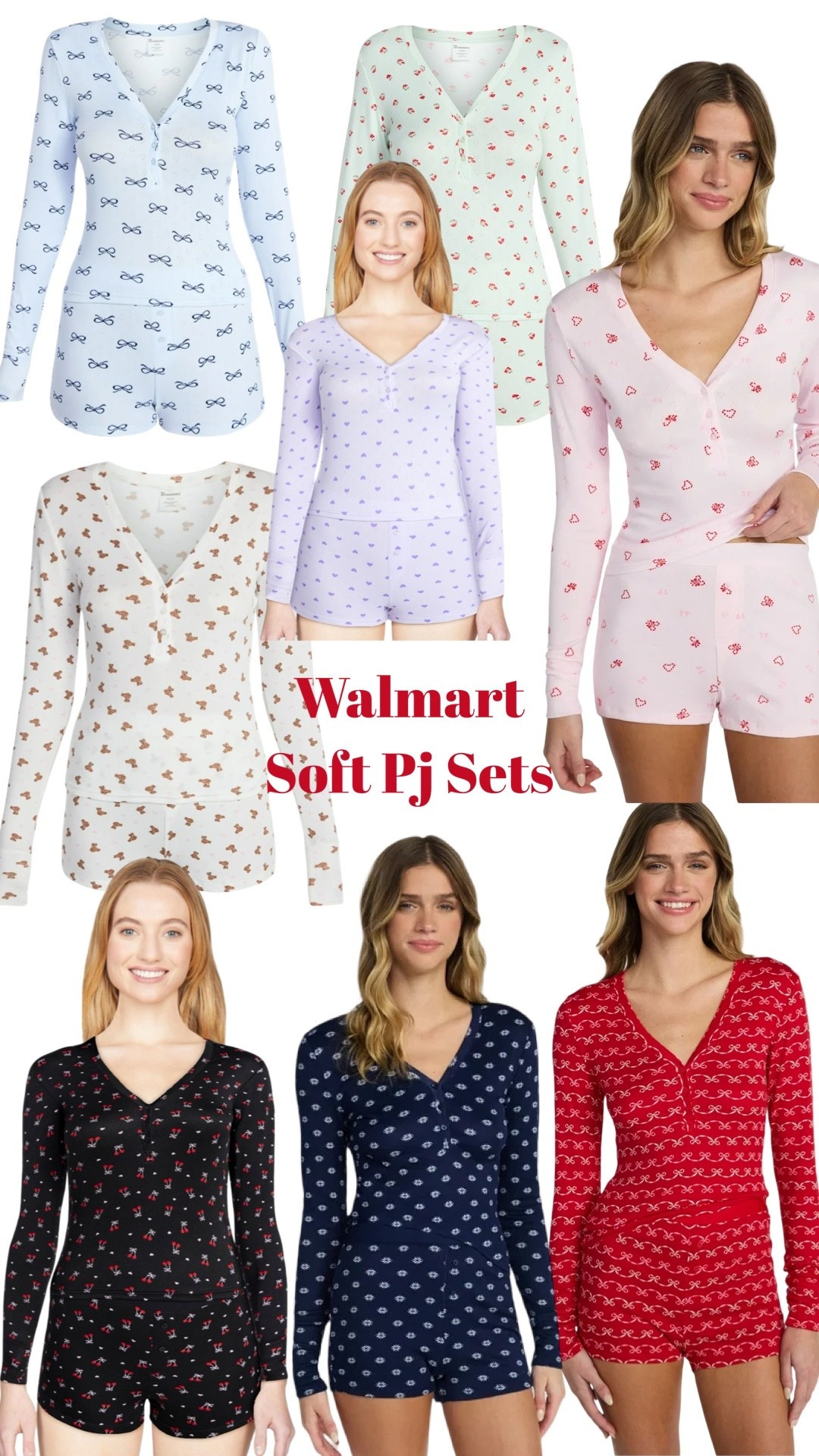 These pj sets are so soft, they’re my favorite pjs right now and make great gifts!! @walmartstyle 
