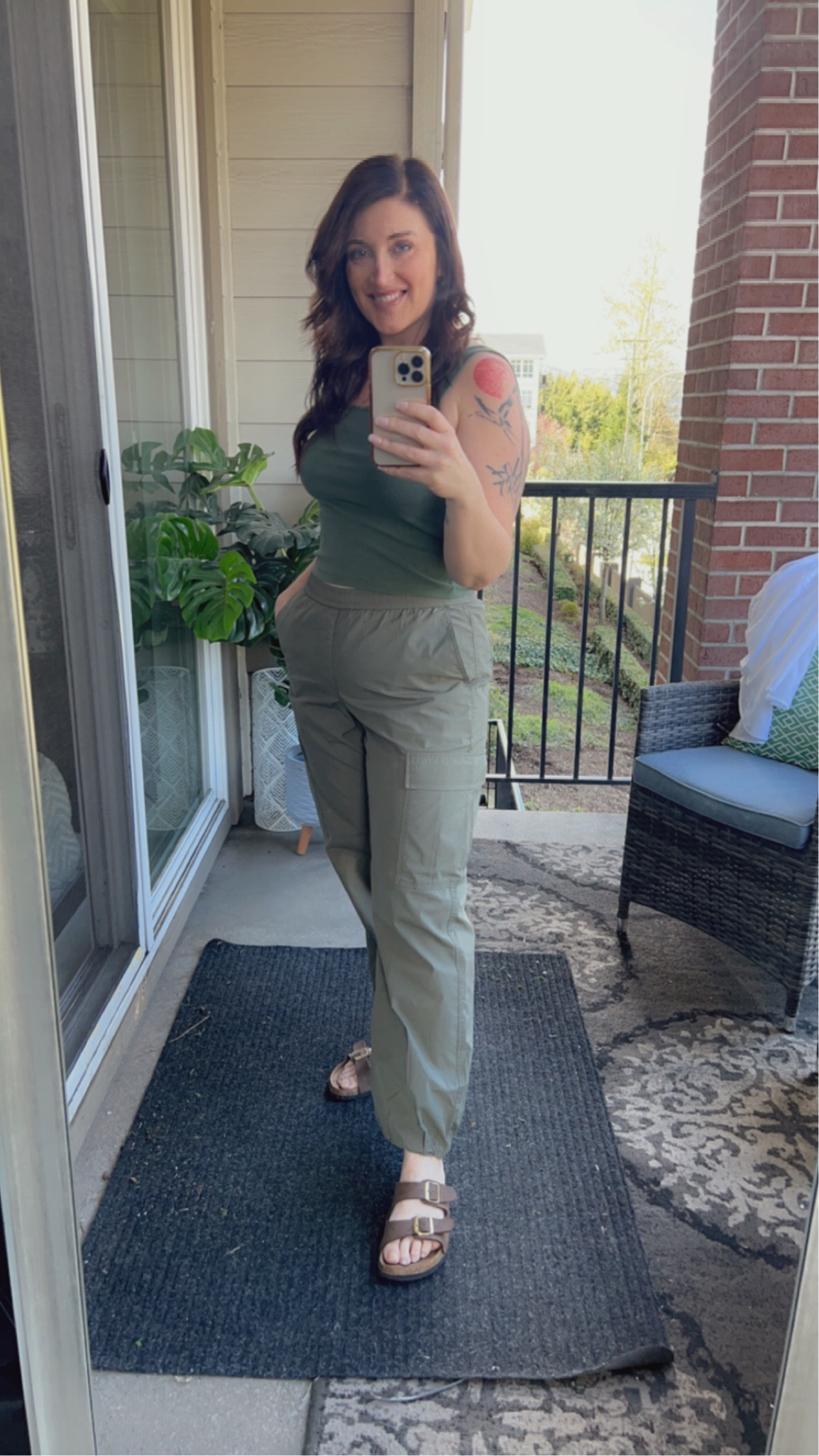 OOTD safari style. Pants are from Uniqlo, I’m in a size medium. 
Tank top is also a size medium, white shirt is very oversized and I’m in a size small  

#LTKfit #LTKSeasonal #LTKFind