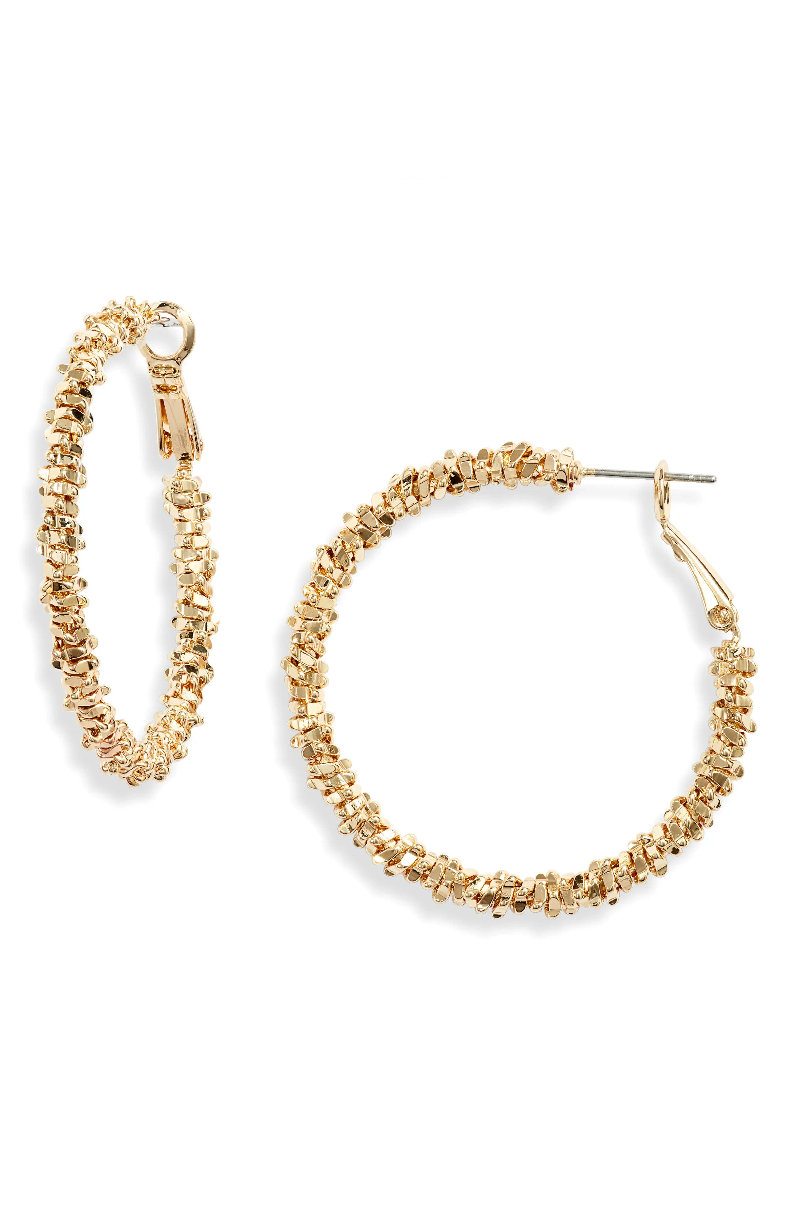 Beaded Hoop Earrings (Women) | Nordstrom | Nordstrom