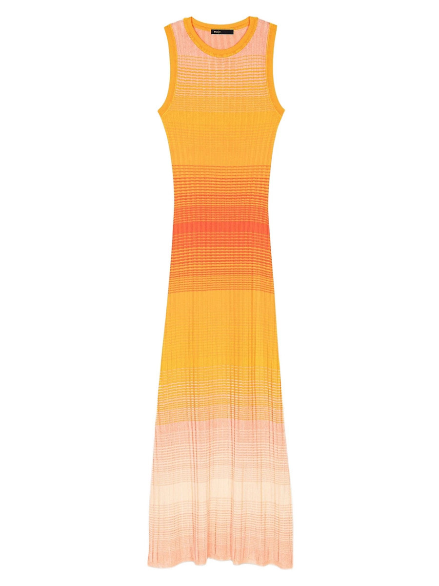 Women's Tie-Dye Knit Midi Dress - Orange - Size 10 | Saks Fifth Avenue