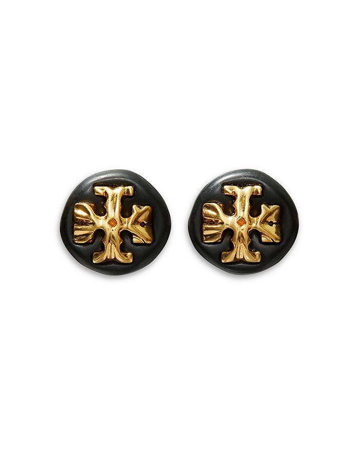 Roxanne Color Logo Button Earrings in 18K Gold Plated | Bloomingdale's (US)